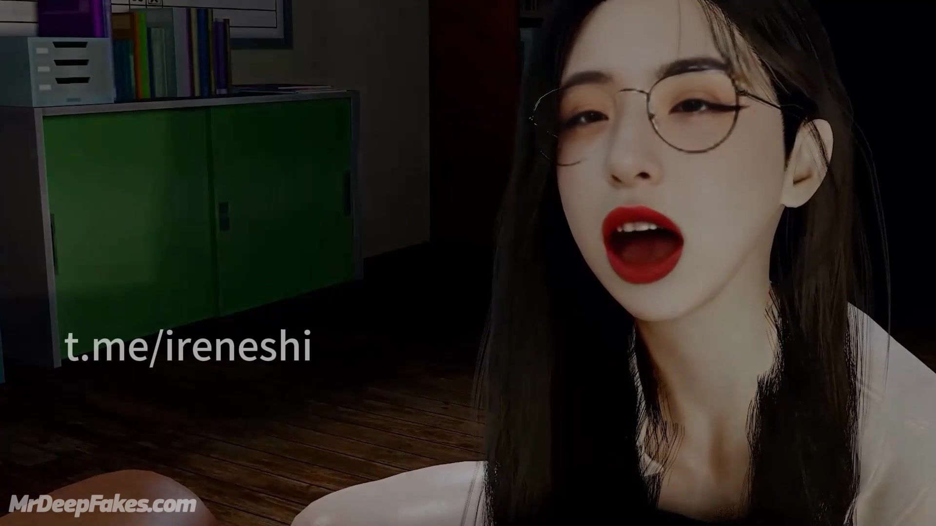Animated celebrity sex tape with Pinpinponpon/蘋蘋澎澎 getting big dick inside (名人性爱)