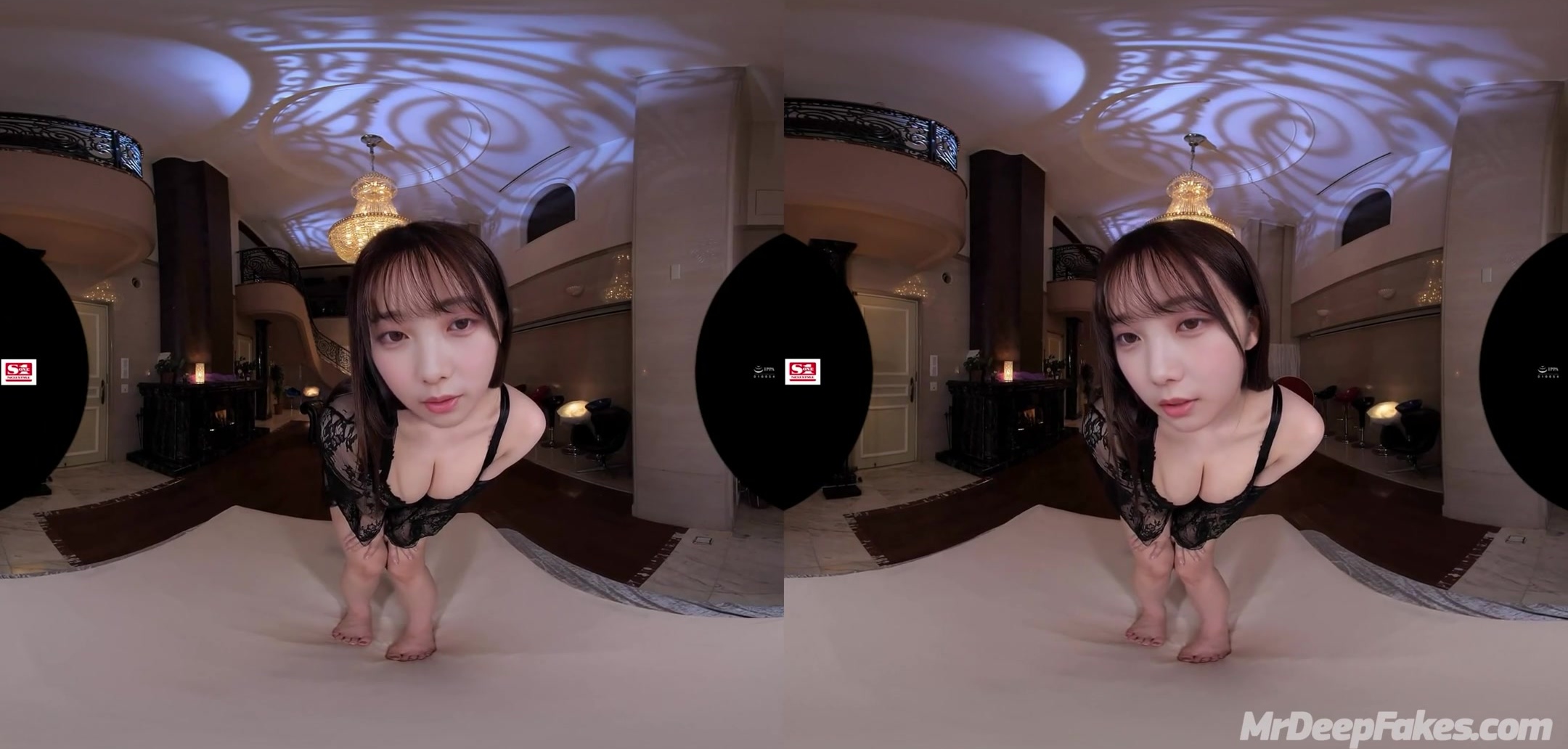 Solo ai scene with Yuki Yoda (与田 祐希 乃木坂46) look at her shiny dress
