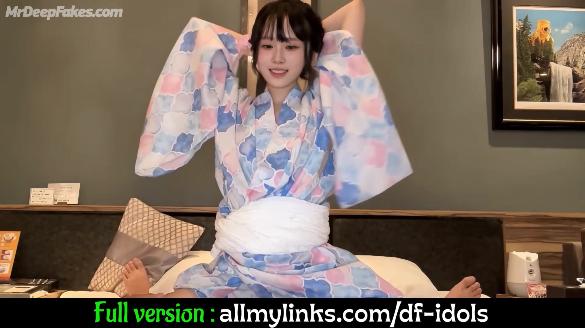 Lover filming his cock entering her shaved pussy, Winter (윈터 에스파) fakeapp