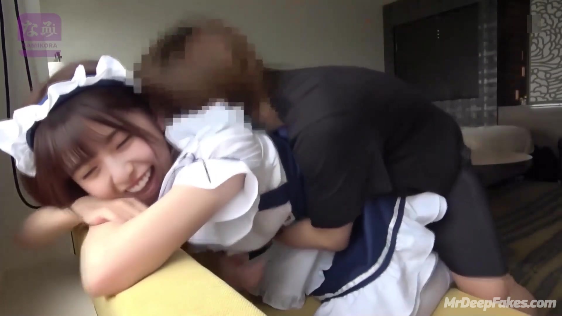(齋藤 飛鳥 乃木坂46) pretty asian star Asuka Saito entertaining her fan, fakeapp