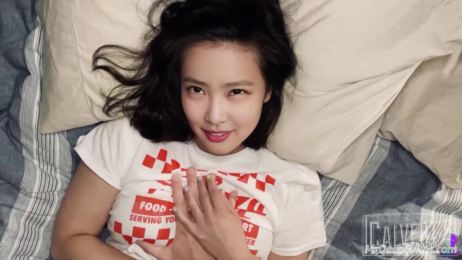 He doing something dirty at the bottom of her belly, ai Jennie 제니 블랙핑크