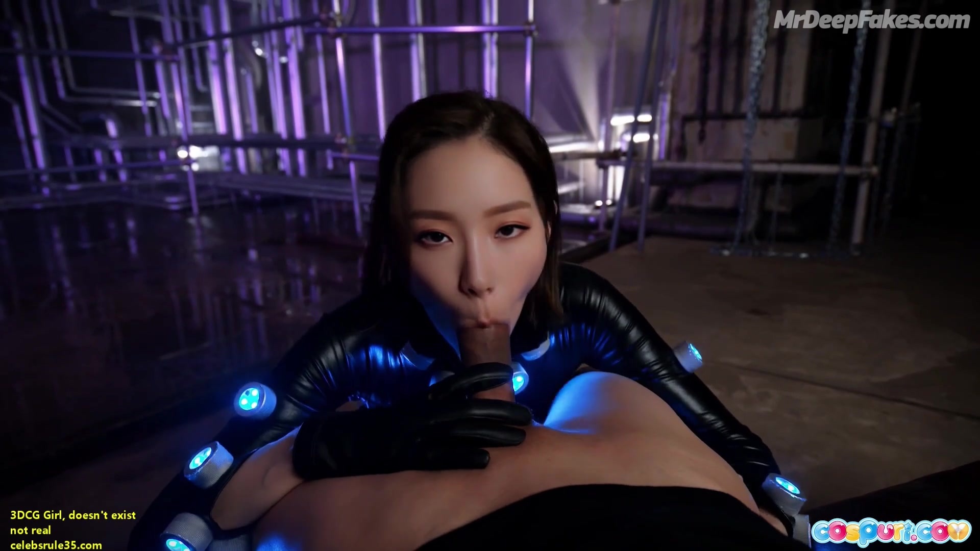 She making blowjob in a strange suit – Taeyeon 少女時代 ディープフェイク エロ A.I.